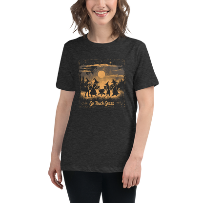 "Go Touch Grass" Women's Witch Tee